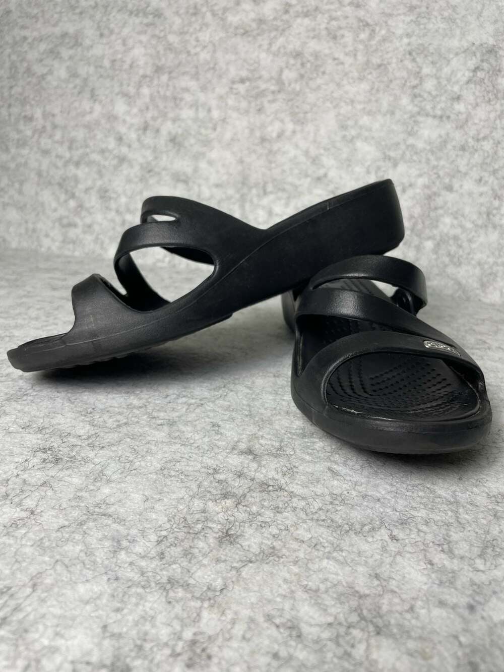 Crocs Women's Patricia Strappy Wedge Sandals Black
